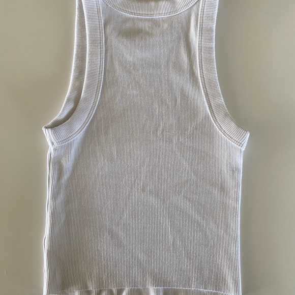 White Ribbed Tank Top - Picture 3 of 3